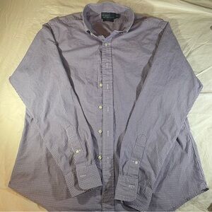 Vintage Polo Ralph Lauren purple check button-up shirt
